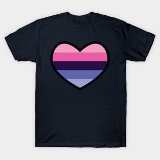 Omnisexual Flag Heart T-Shirt
